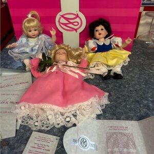 Marie Osmond storybook Disney princesses tiny tot porcelain dolls